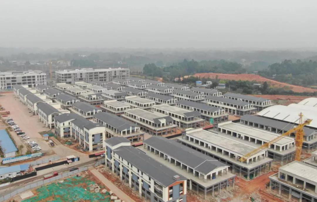 正在建设中的商贸物流园区