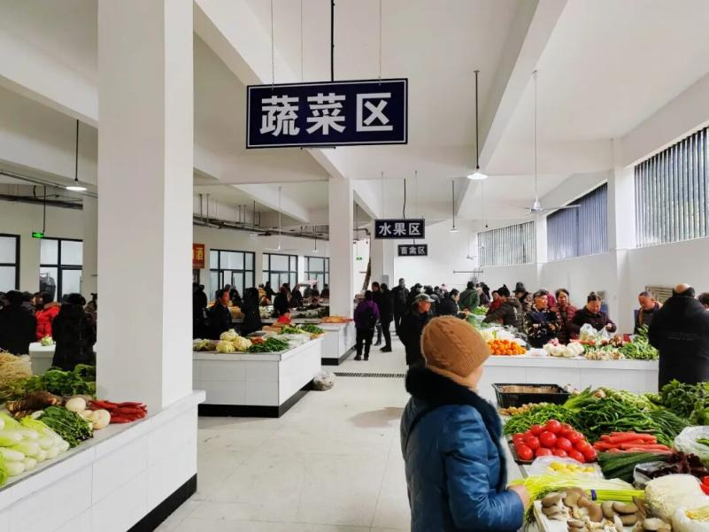 新建的剑峰农贸市场